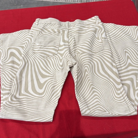 Divided tan and cream Boot Cut Jeans - Picture 3 of 4